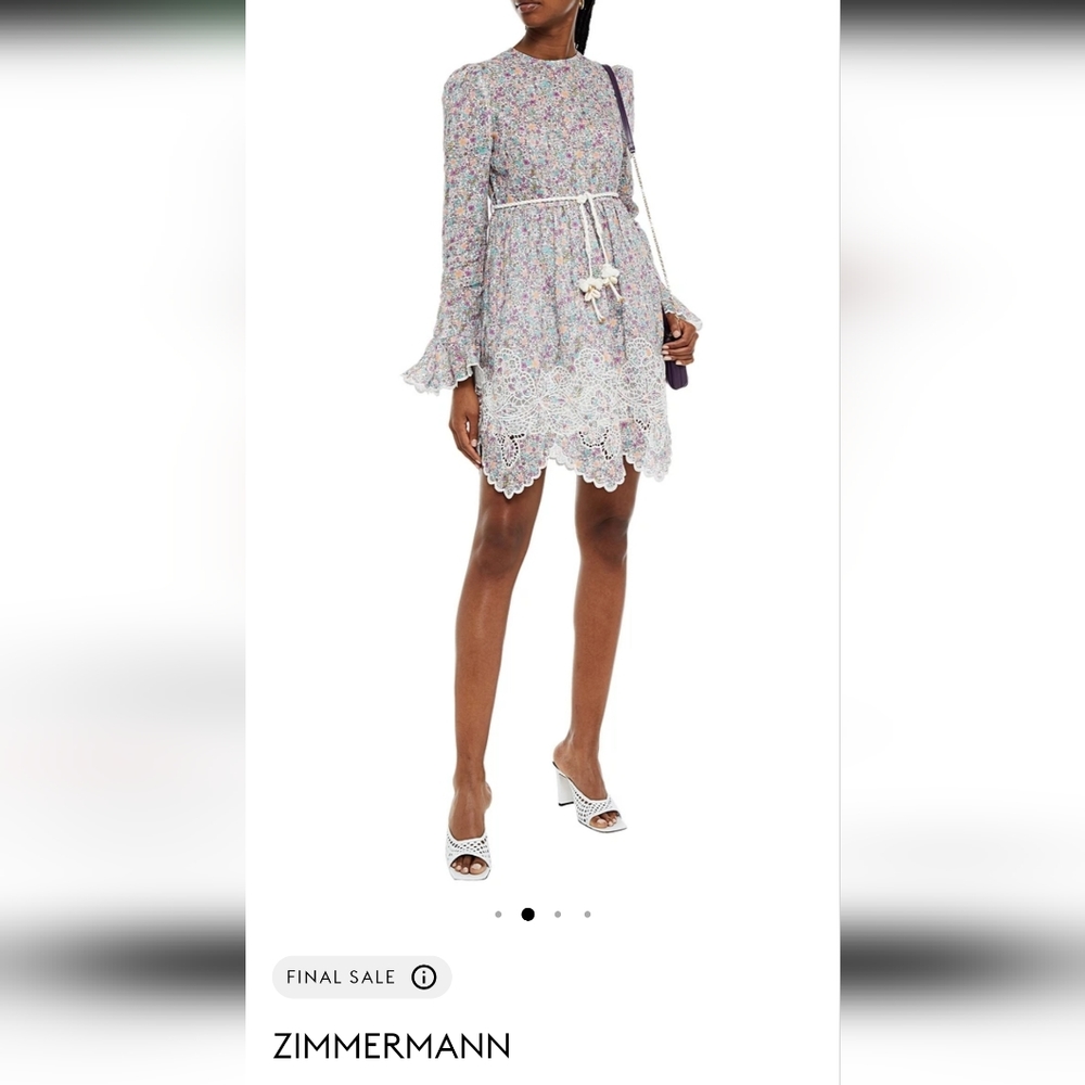 Zimmermann Floral Linen Dress NWT Size 1